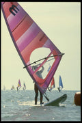 062071 Light Wind Jibing At The Mark A4 Photo Print