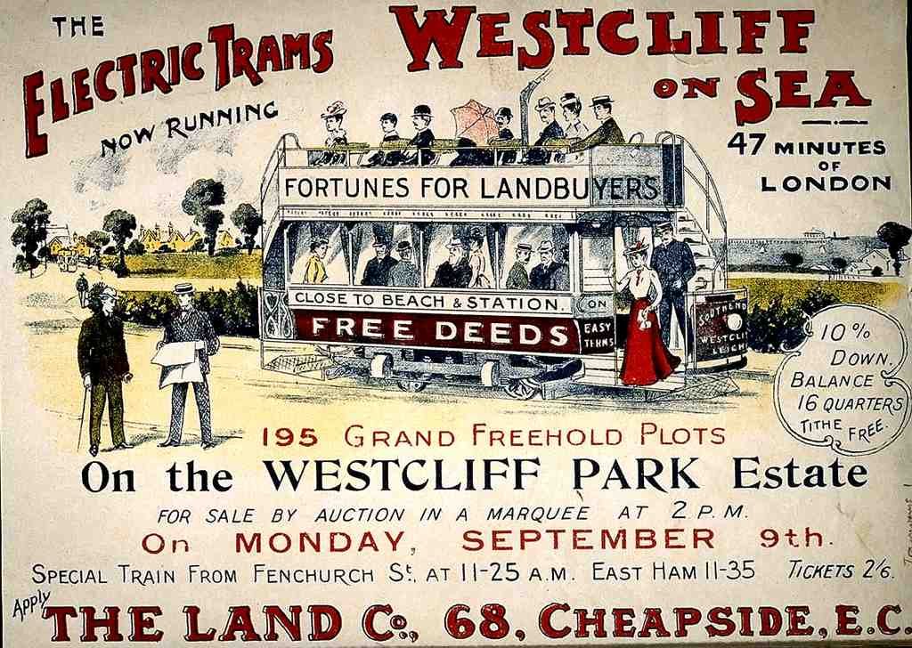 063 Electric Trams Now Running Vintage A4 Photo Print