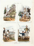 063 Sporting Sketches Vintage A4 Photo Print