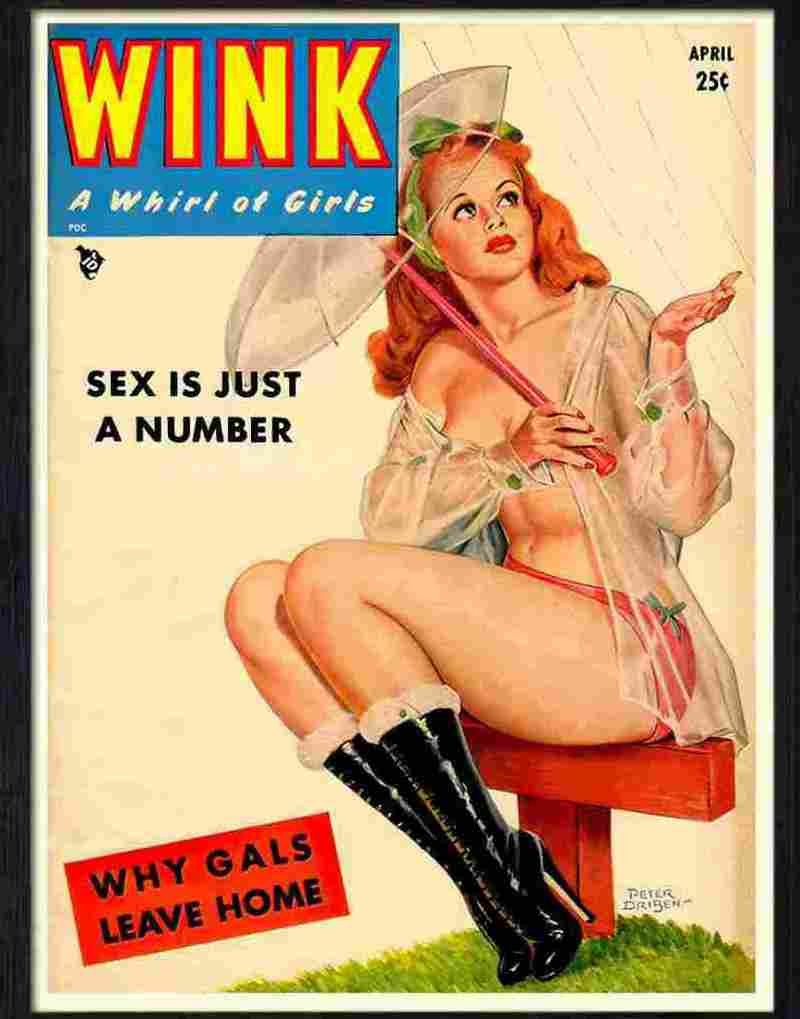063 wink glamour magazine cover Advert A4 Photo Print