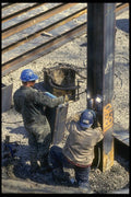 063000 Welders On Bridgework A4 Photo Print
