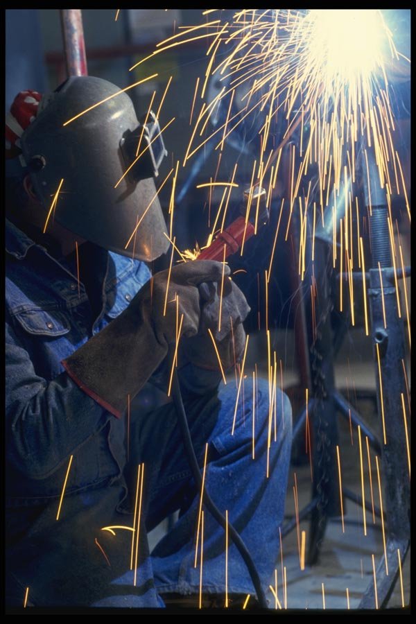 063001 Steel Welder A4 Photo Print