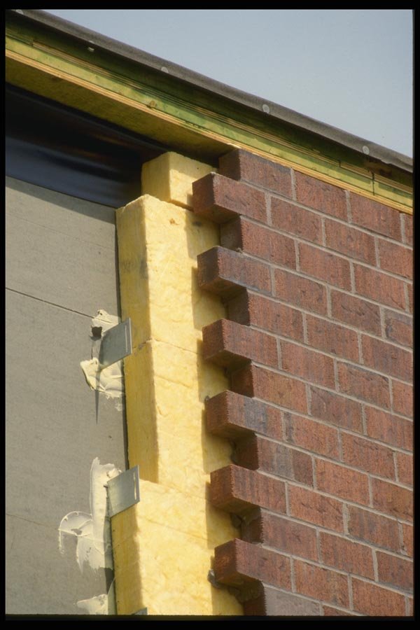 063015 Exterior Sheathing, Insulation And Brick A4 Photo Print