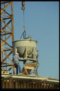 063021 Pouring Cement Workers Using Crane A4 Photo Print