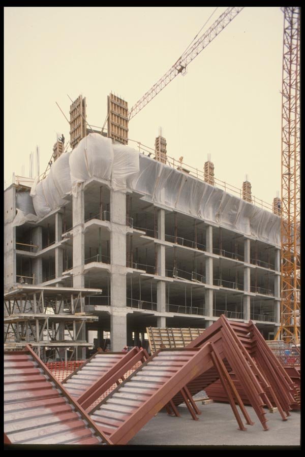 063035 Office Building Site Under Construction A4 Photo Print