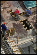 063045 Cement Crew Form Workers From Above A4 Photo Print