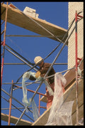 063050 Disassembling Brick Scaffolding A4 Photo Print