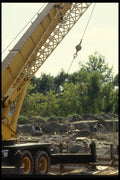 063057 Crane And Cement Footing Installations A4 Photo Print