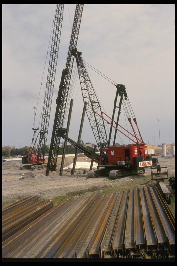 063066 Highway Pipe Drilling Heavy Machinery A4 Photo Print