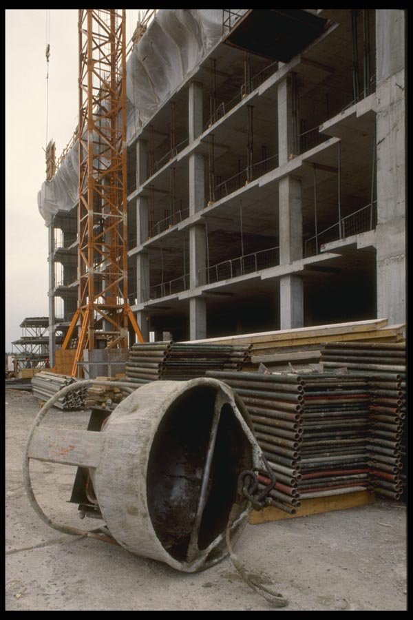 063069 Construction Site With Cement Holder A4 Photo Print