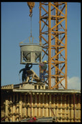 063078 Pouring Cement For New Floors A4 Photo Print