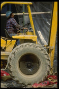 063079 Construction Fork Lift Hoist A4 Photo Print