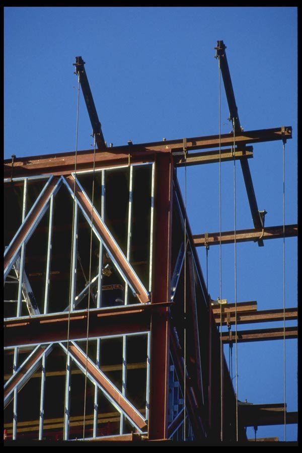 063083 Corner Building, Steel And Aluminium A4 Photo Print