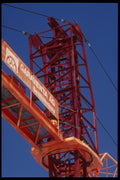 063085 European Construction Crane A4 Photo Print