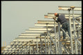 063089 Construction Worker Preparing Overpass Formwork A4 Photo Print
