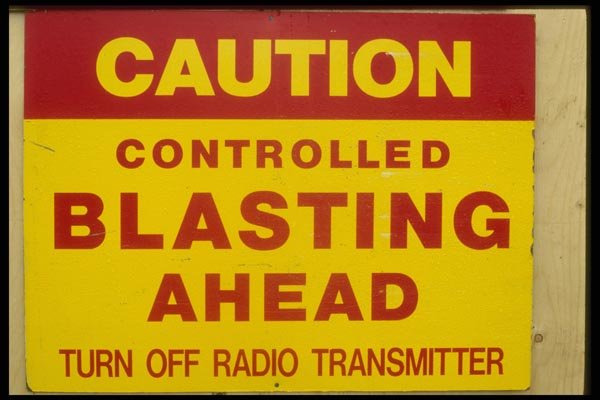 063092 Signage Blasting A4 Photo Print