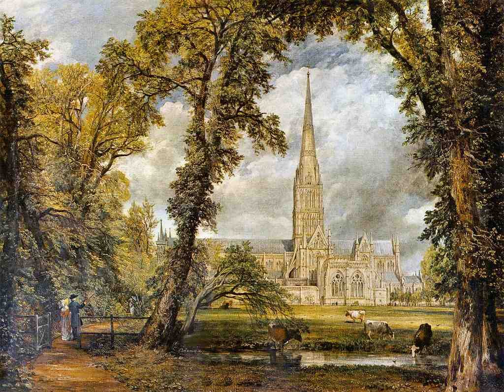 064 John Constable Salisbury Cathedral 1823 Vintage A4 Photo Print