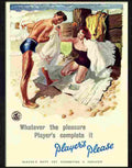 064 players cigarettes 1950s Advert A4 Photo Print