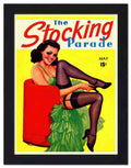 064 stocking parade glamour magazine cover 2 Vintage Advert A4 Photo Print