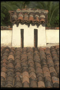 064004 Spanish Clay Tile Roof, Puerto Vallarta A4 Photo Print