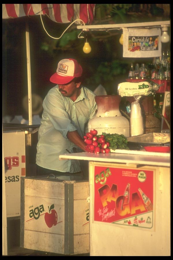 064074 Street Vendor Puerto Vallarta A4 Photo Print