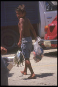 064080 Fish And Tackle, Mexican Boy, Puerto Escondido A4 Photo Print