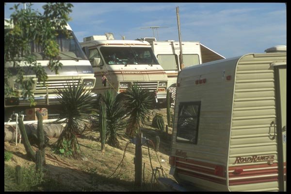 064097 Mexican Campground, Cabo San Lucas, Baha A4 Photo Print