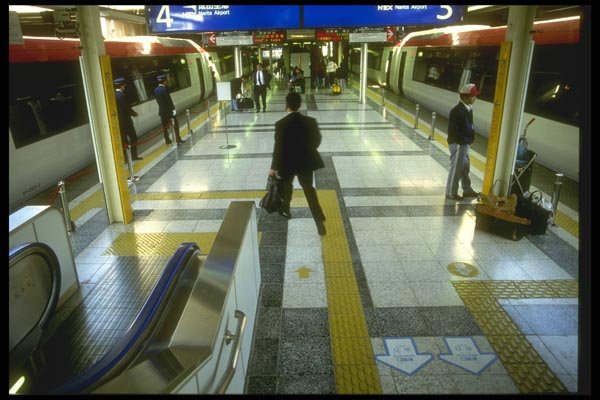 065100 Nex Train, Shinjuku Station A4 Photo Print