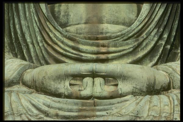 065113 Buddha's Hands Kamakura A4 Photo Print