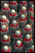 065118 Jizo With Red Bibs Kamakura A4 Photo Print