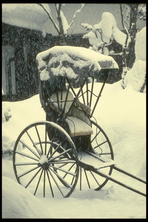 065134 Rickshaw Takayama A4 Photo Print