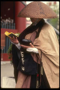 065197 Asakusa, Buddhist Monk Tokyo, Japan A4 Photo Print