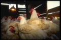 066082 Meat Chickens A4 Photo Print