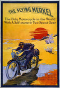 067 Flying Merkel 1913 Vintage A4 Photo Print