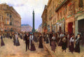 067 La Ruedela Paix Jean Beraud Vintage A4 Photo Print