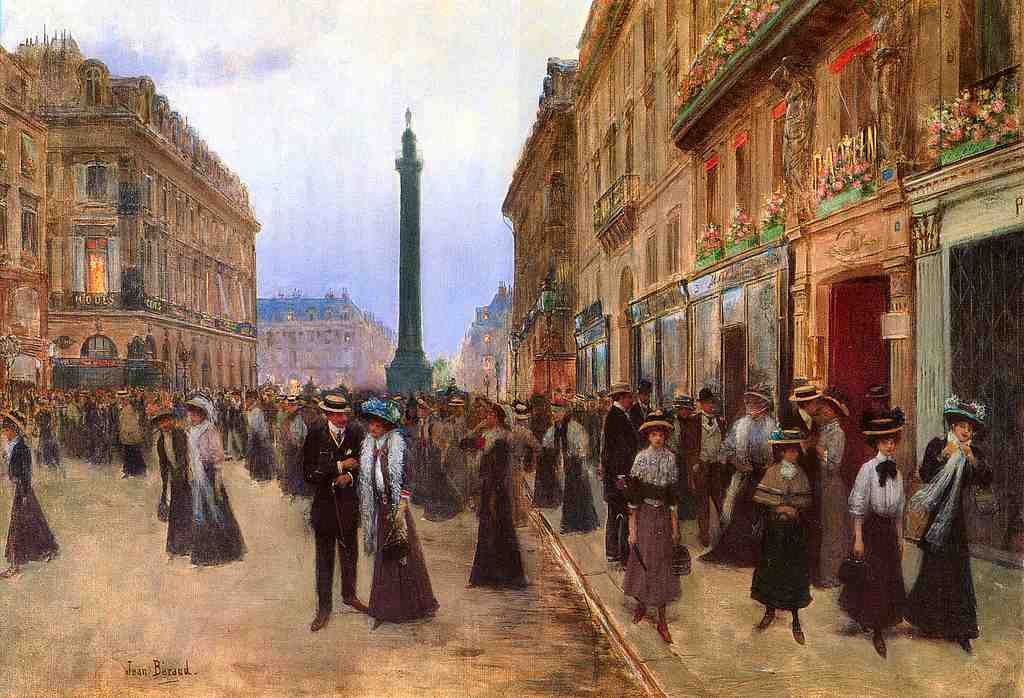 067 La Ruedela Paix Jean Beraud Vintage A4 Photo Print