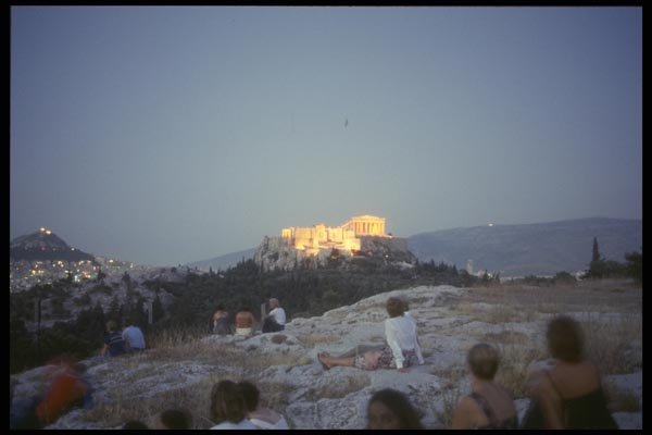 067001 Acropolis At Dusk, Athens A4 Photo Print