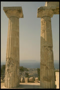 067002 Columns Aphaia Temple, Aegina A4 Photo Print