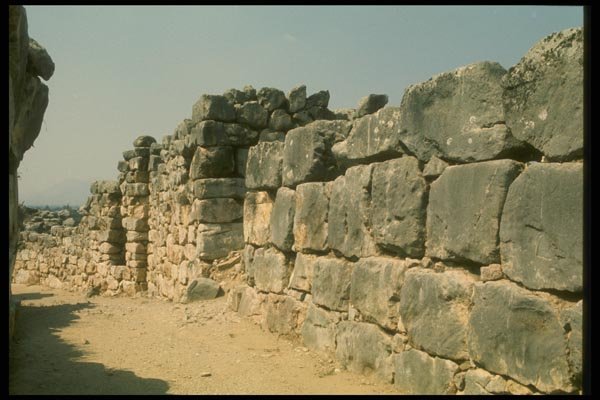 067004 Covered Fortification Gallery, Tiryns A4 Photo Print