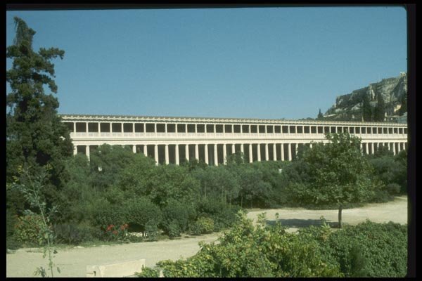 067015 Stoa Of Attalos, Athens A4 Photo Print