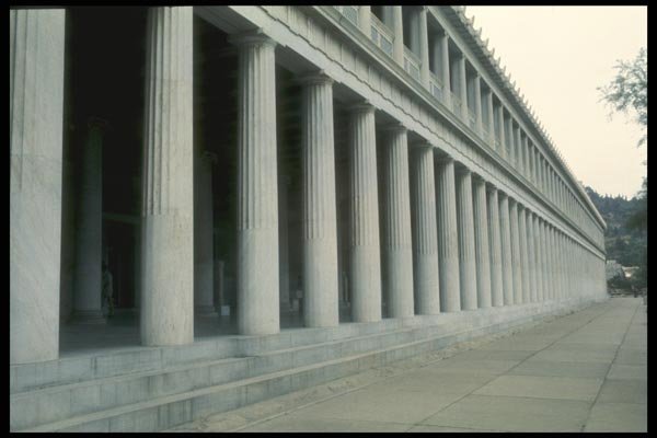 067016 Stoa Of Attalos, Athens A4 Photo Print