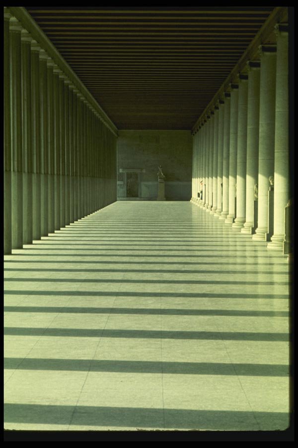 067020 Stoa Of Attalos, Athens A4 Photo Print