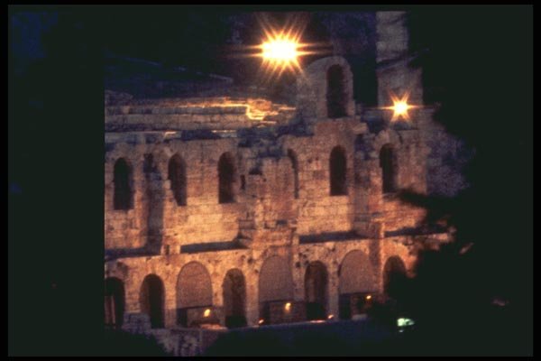 067037 Herod Atticus Theatre, Athens A4 Photo Print