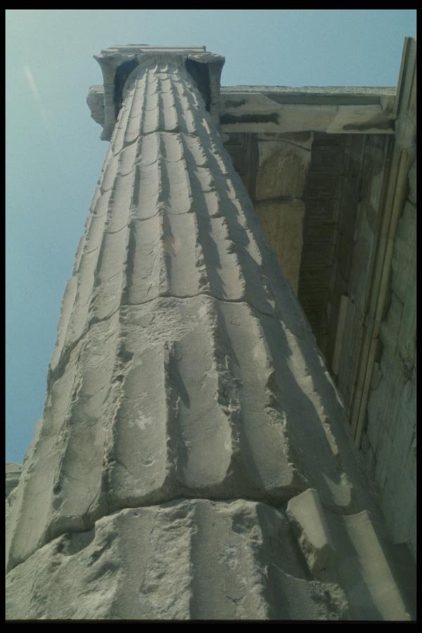 067040 Ionic Column Detail Acropolis, Athens A4 Photo Print