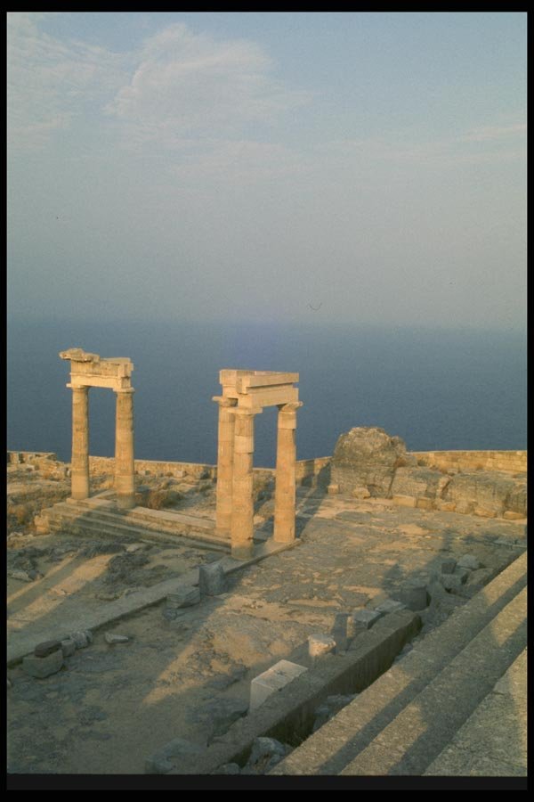 067050 Poseidon Temple, Rhodes A4 Photo Print