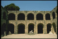 067052 Courtyard Crusader Fortress, Rhodes A4 Photo Print