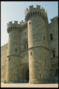 067055 Main Gate Crusader Castle A4 Photo Print