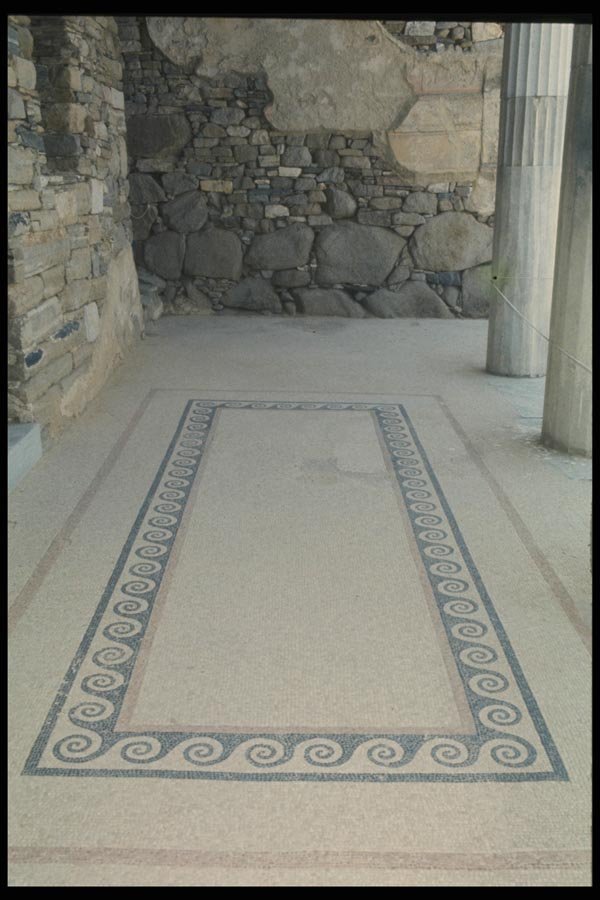 067064 Mosaic Floor, Delos, Cyclades A4 Photo Print