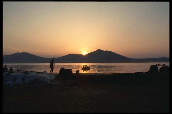 067068 Sunset, Naxos Island, Cyclades A4 Photo Print
