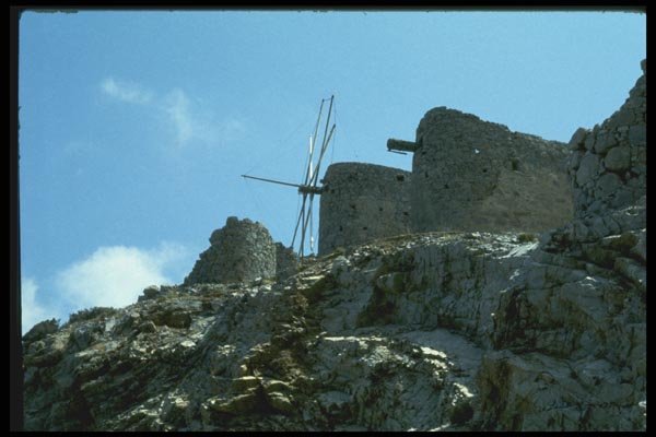 067096 Ancient Windmills In The Cretan Mountains A4 Photo Print